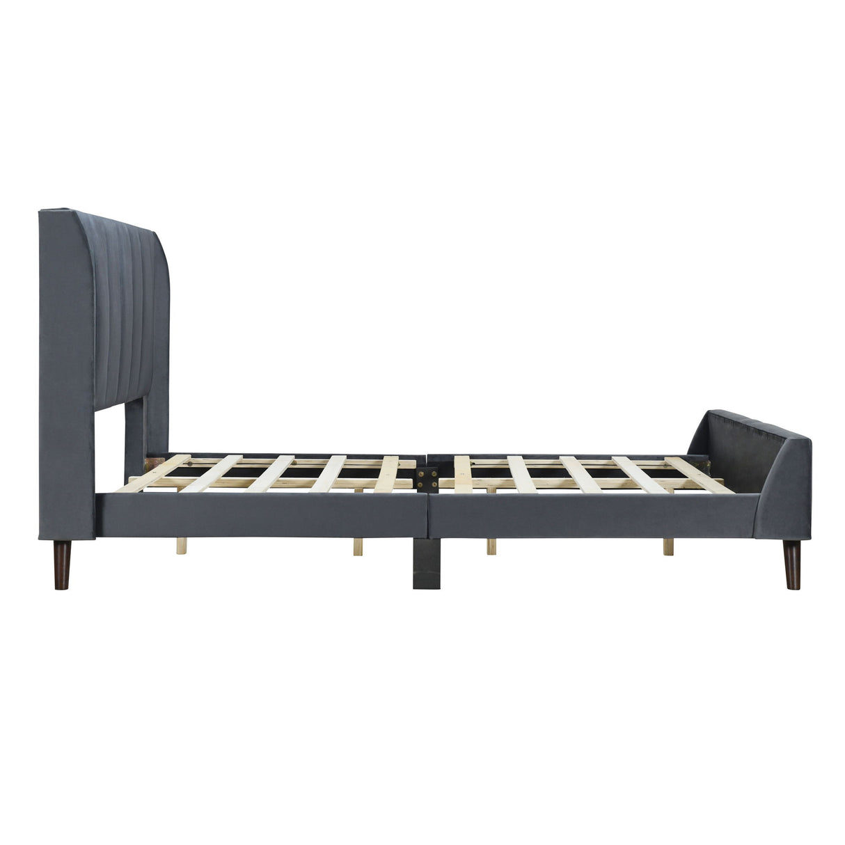 Upholstered Platform Bed Velvet