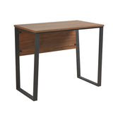 Computer Desk With Metal Legs - Dark Coffee