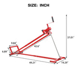 Universal Easy Lawn Mower Lift For Riding Tractors, 800 Lbs Capacity - Red