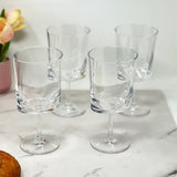 Halo - Leadingware Oval Plastic Wine Glasses (Set of 4) Unbreakable Bpa Free Acrylic, 12Oz - Clear