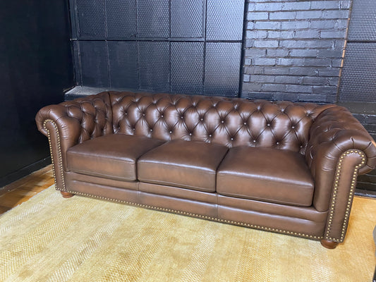 Hydeline Chesterfield Leather Sofa
