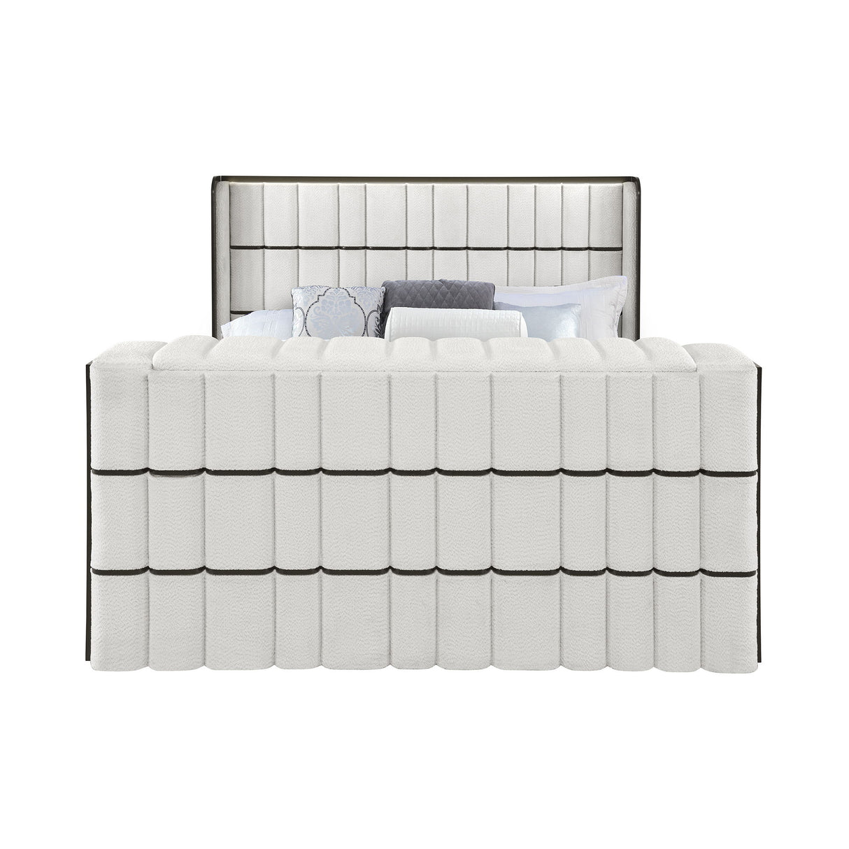 Isaiah - Bed With TV Lift-LED Speakers And Fireplace