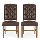 Elegant Dining Chair With Button Tufted Design