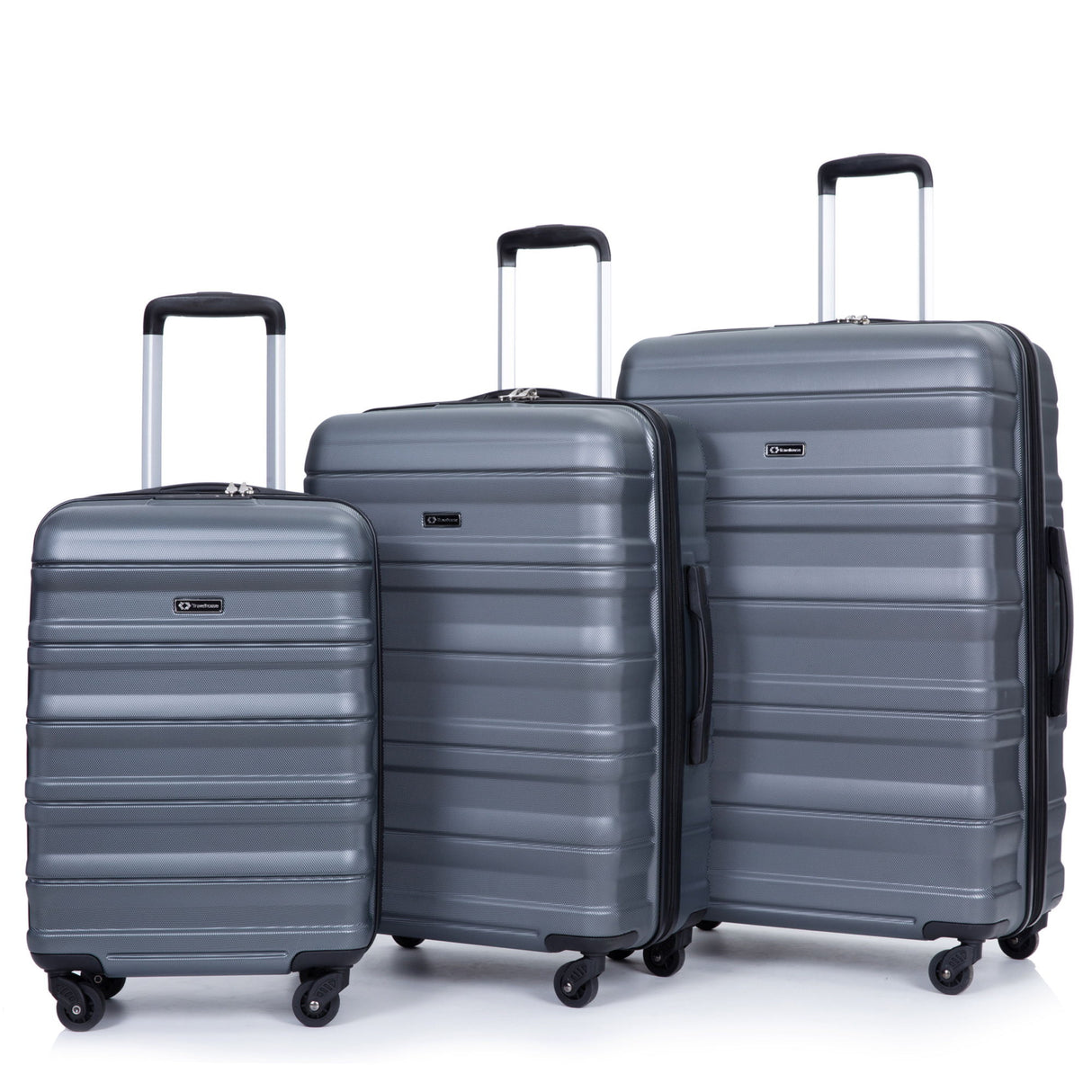 Expandable 3 Piece Luggage Sets Lightweight & Durable Suitcase, Spinner Wheels, Tsa Lock