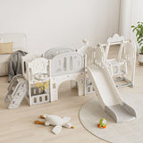 Toddler Slide Kids Playground With Basketball Hoop And Swing