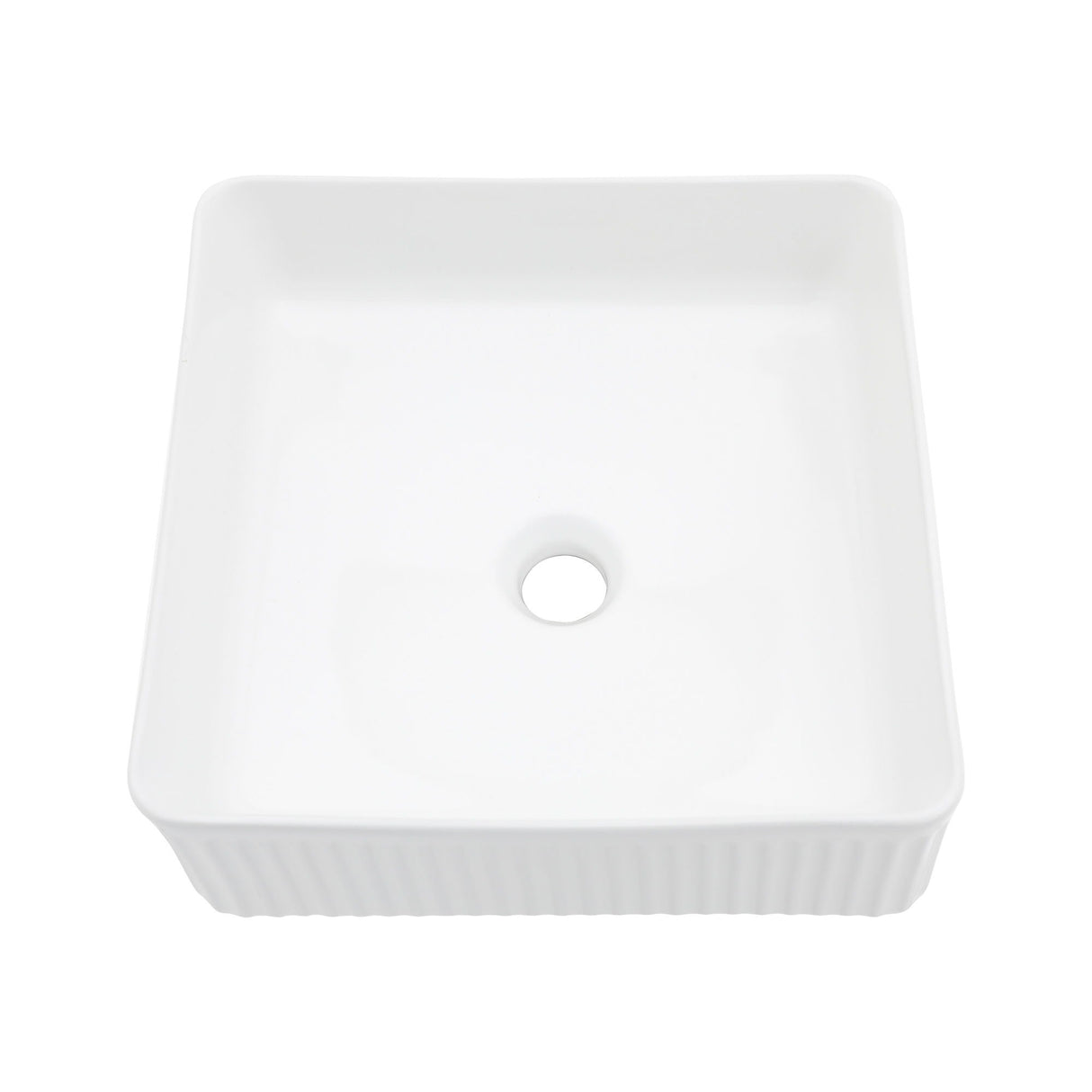 Modern Ceramic Rectangular Vessel Bathroom Sink