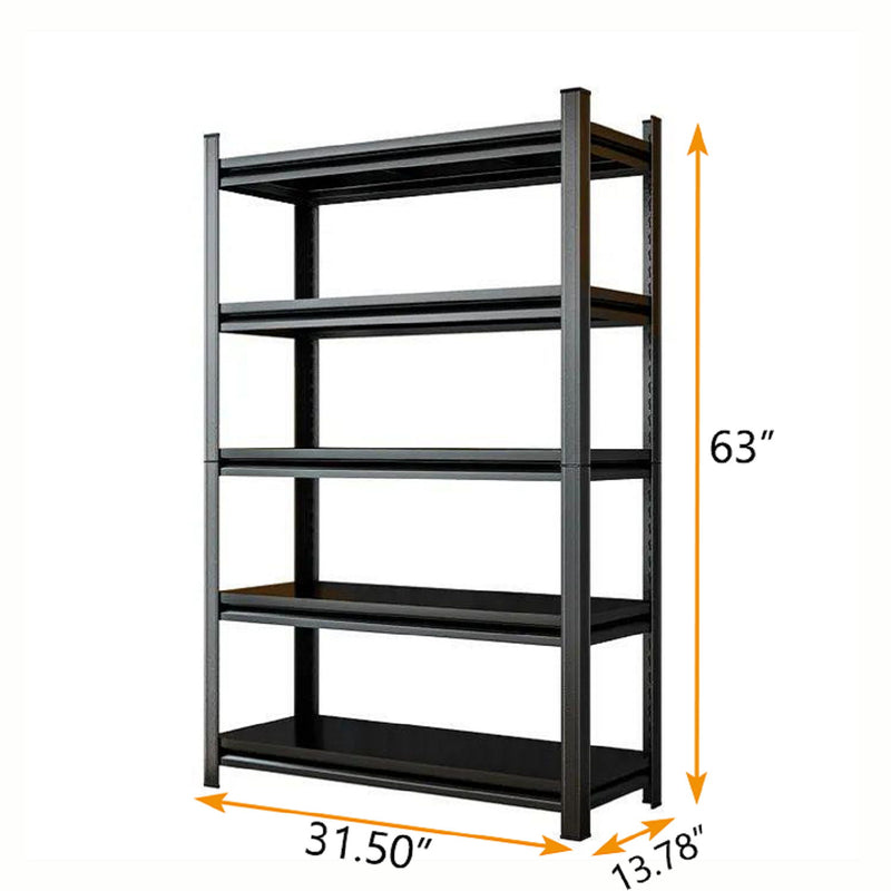 5 Tier Heavy Duty Shelving Unit Adjustable Shelving Units