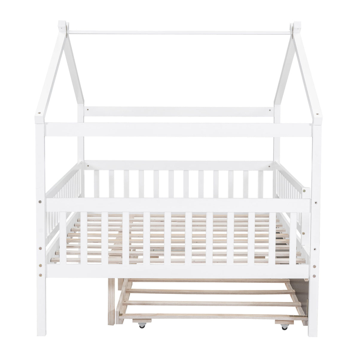 Creativity House Bed With Twin Size Trundle
