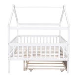 Creativity House Bed With Twin Size Trundle
