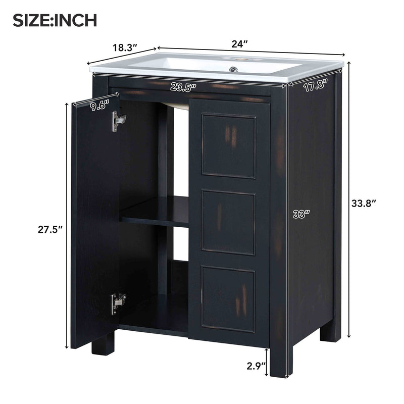Bathroom Vanity Organizer With Sink, Combo Cabinet Set, Bathroom Storage Cabinet