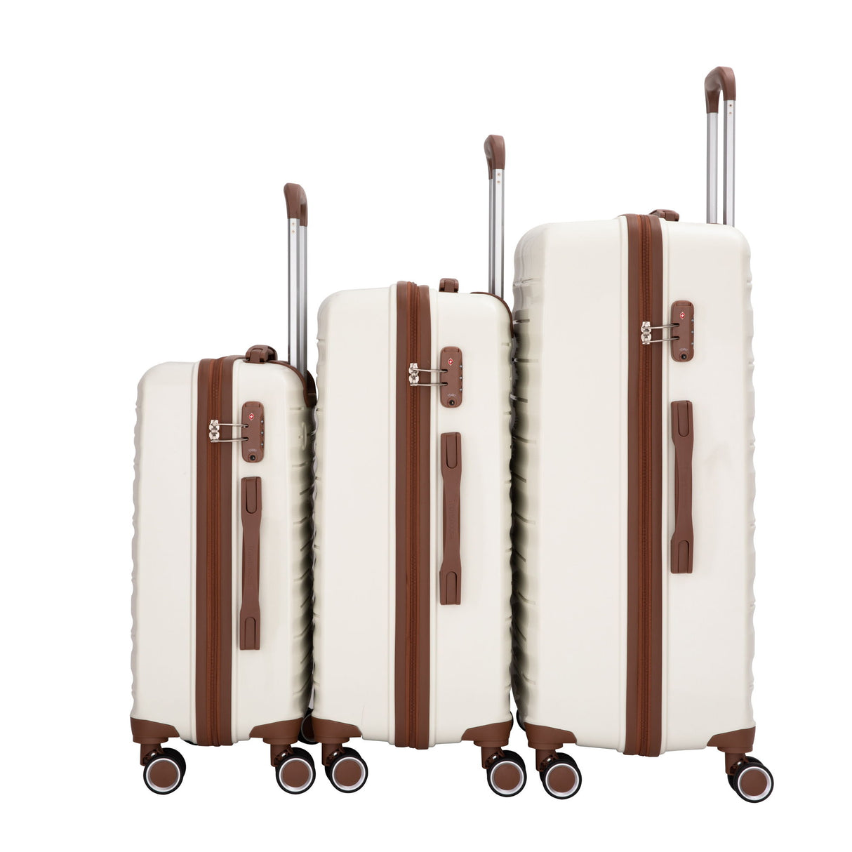 5 Piece Set Hardshell Carry On Luggage Set With Tsa Lock