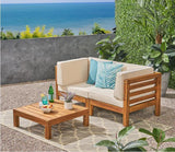 Oana - 3 Piece Love Seat Set With Coffee Table