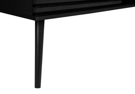 TV Stand, Media Entertainment Center, Storage Cabinet, Console, Storage Shelves, Bedroom, Living Room, Contemporary, Modern - Black