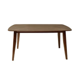 7 Piece Mid - Century Dining Set With Upholstered Dining Chairs, Dining Table
