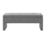 Modern Upholstered Large Bed End Bench With Storage