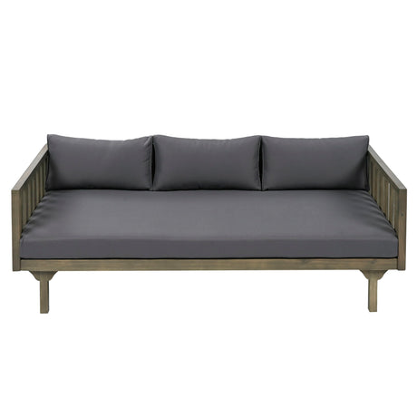 Claremont - 3 Seater Daybed Teak Acacia Wood Water Resistant Cushions