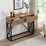 Luxury Industrial Table With 2 Drawers