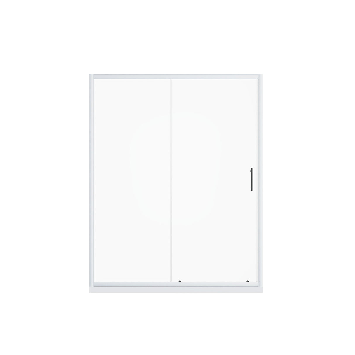 Pivot Shower Door With Handle, 1 / 4" Thick - Chrome