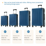Hardshell Luggage 6 Piece Suitcase Set, Expandable Lightweight Suitcases With Wheels, Tsa Lock