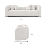 Mason - Mid Century Modern Luxury Tight Back Curvy Couch
