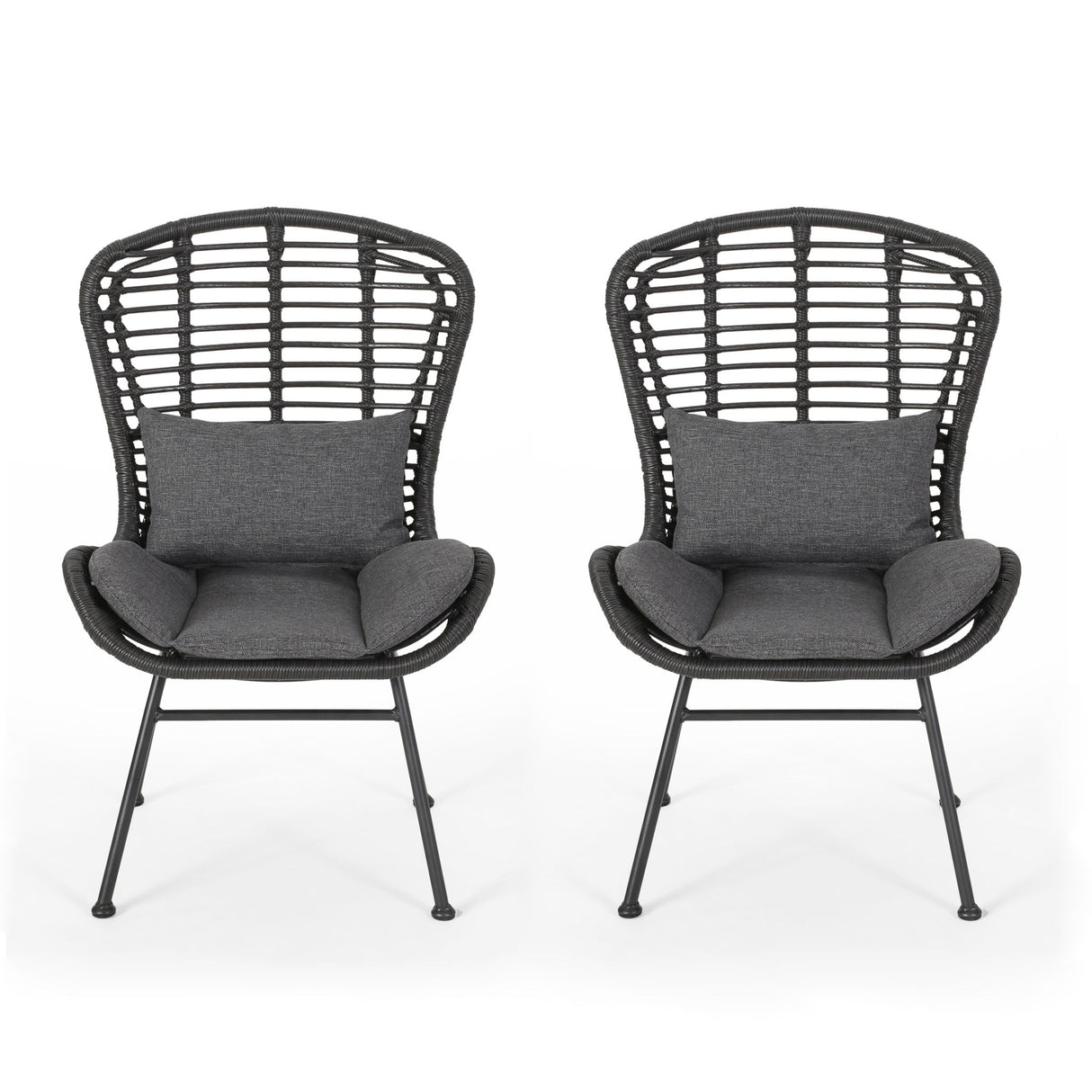 Calypso - Outdoor Chair With Water Resistance Cushion And Iron Frame
