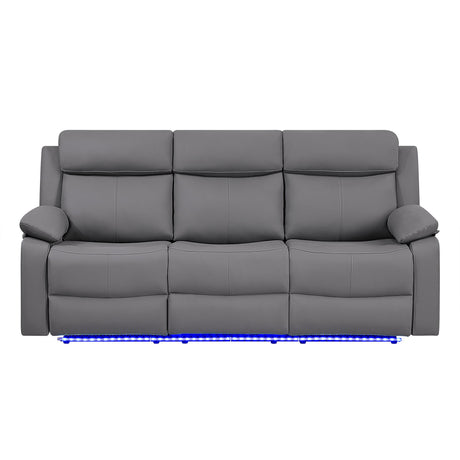 Blanche - Reclining Set With LED Lights, Speaker