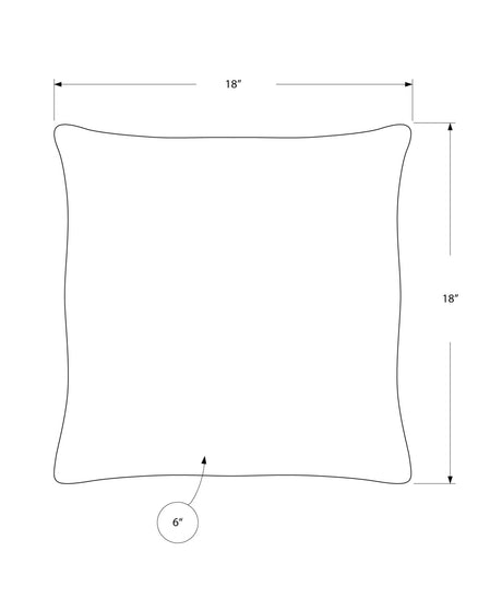 Square Pillows, Insert Included, Decorative Throw, Hypoallergenic Polyester