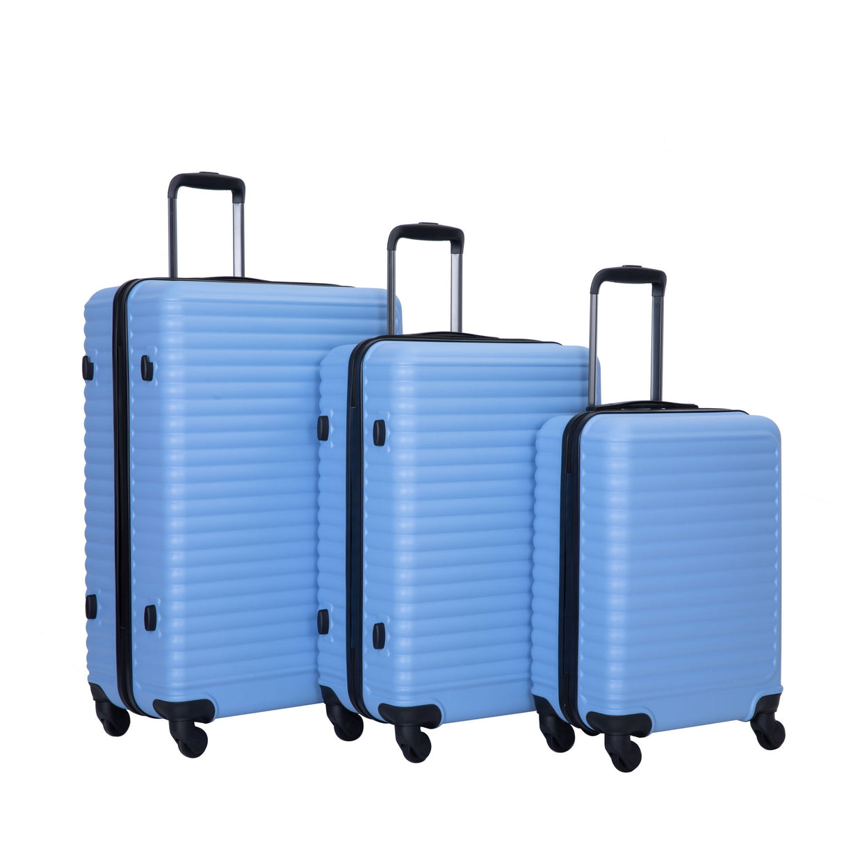 3 Piece Luggage Sets, Lightweight Suitcase With Two Hooks, Spinner Wheels, Tsa Lock