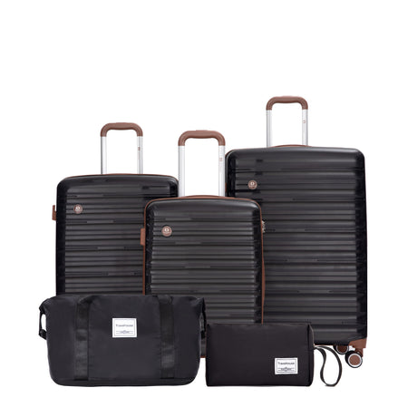5 Piece Set Hardshell Carry On Luggage Set With Tsa Lock