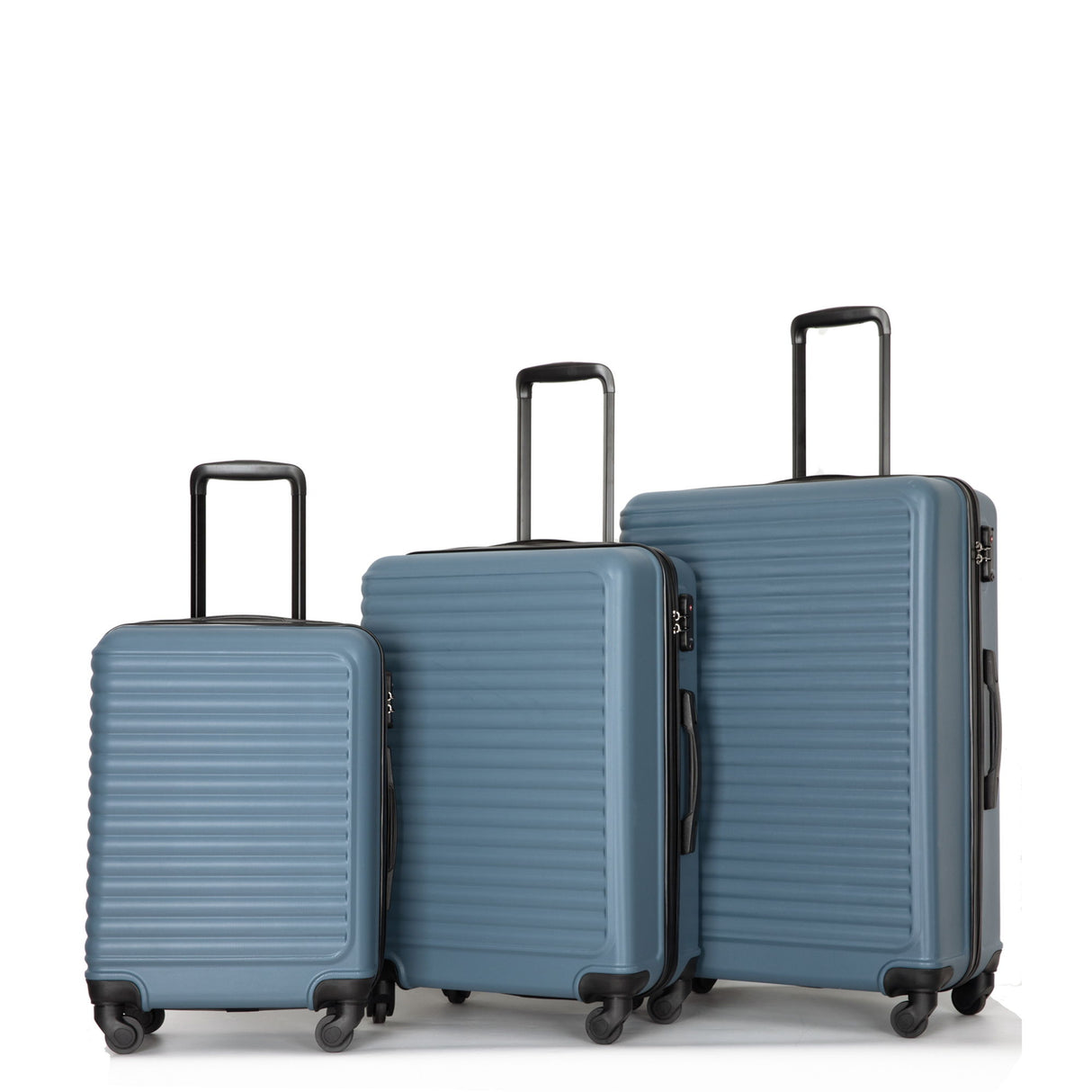 3 Piece Luggage Sets Lightweight Suitcase With Two Hooks, Spinner Wheels, Tsa Lock