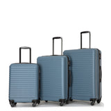 3 Piece Luggage Sets Lightweight Suitcase With Two Hooks, Spinner Wheels, Tsa Lock