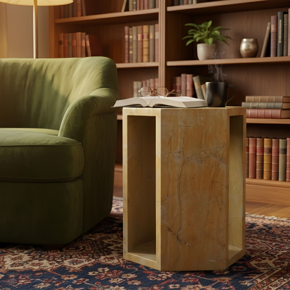 Modern Minimalist Hexagon Side Table