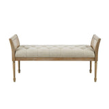 Accent Bench With Arm - Natural