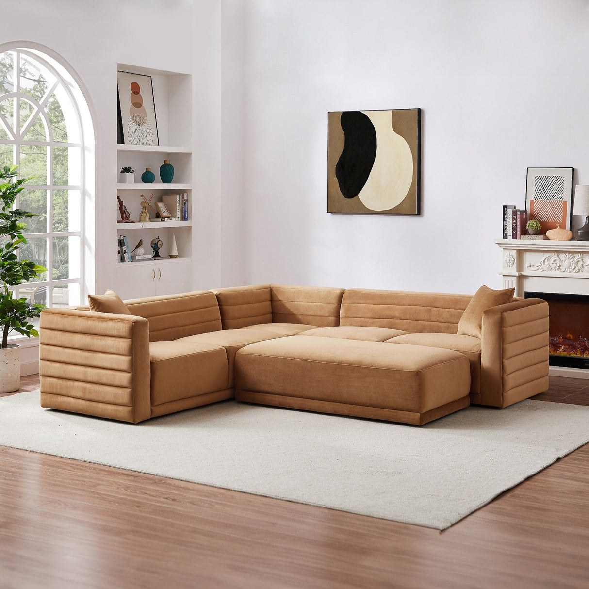 Solo - Corner Sectional Sofa With Ottoman