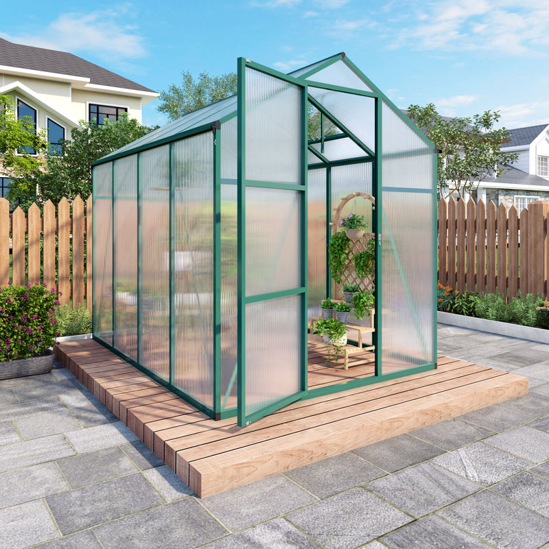 Polycarbonate Walk-In house, Raised Base For Outdoor In All Season
