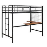 Bed With Desk And Grid
