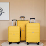 Hardshell Suitcase Spinner Wheels Lightweight Durable Suitcase With Tsa Lock, 3 Piece Set