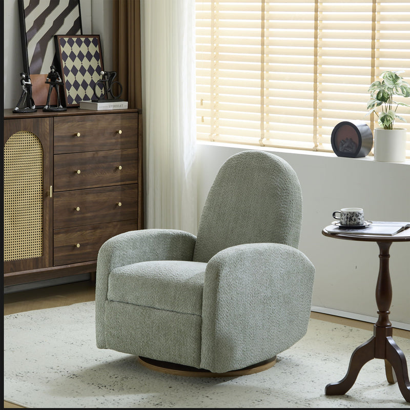 Contemporary 360 Swivel And Glider Recliner Chair