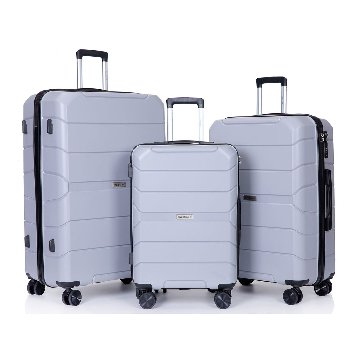 Hardshell Suitcase Spinner Wheels Lightweight Durable Suitcase With Tsa Lock, 3 Piece Set