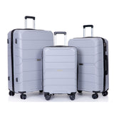 Hardshell Suitcase Spinner Wheels Lightweight Durable Suitcase With Tsa Lock, 3 Piece Set