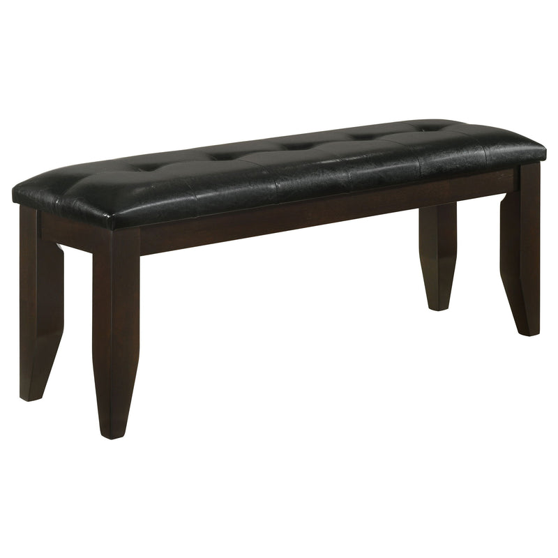Tufted Upholstered Dining Bench - Brown