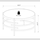 Round Table With Sintered Stone Top And Sturdy Metal Frame