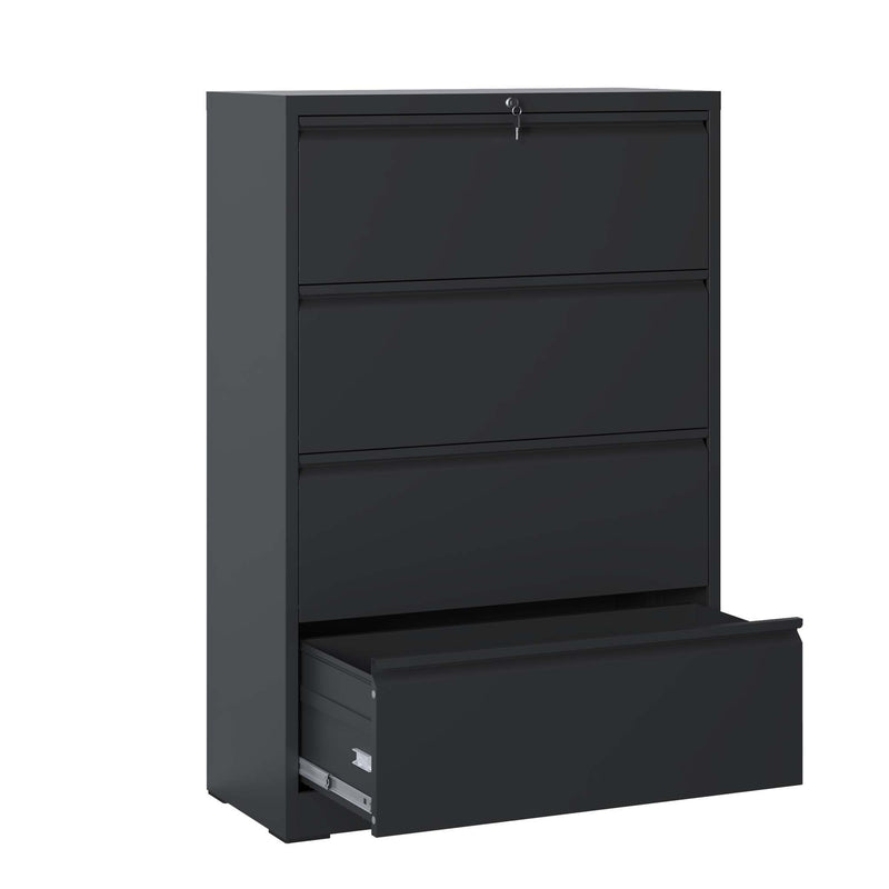 Lateral File Cabinet, Heavy Duty Filing Holds Letter/Legal/A4 Files