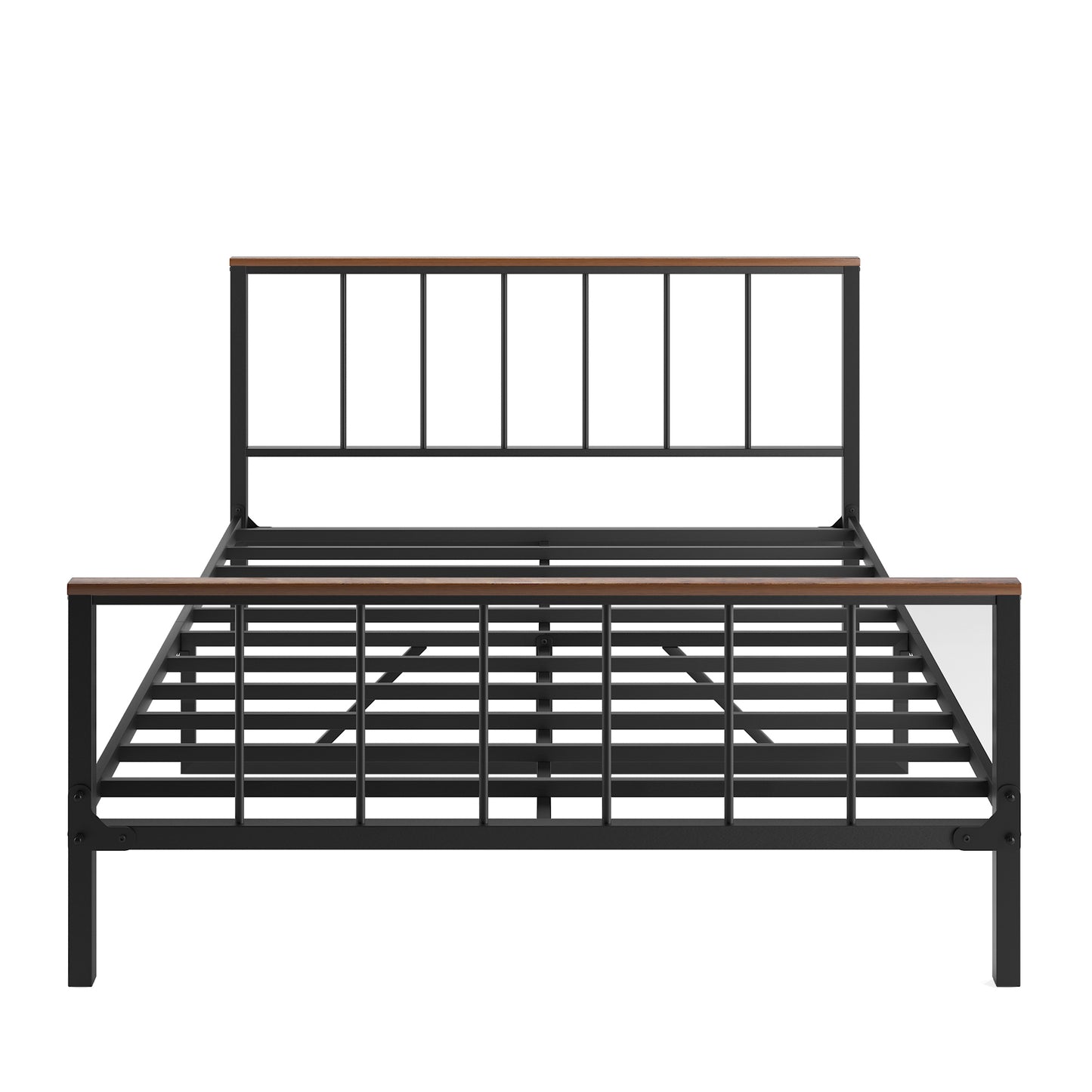 Metal Platform Bed frame with Headboard and Footboard,Sturdy Metal Frame, No Box Spring Needed(Full)