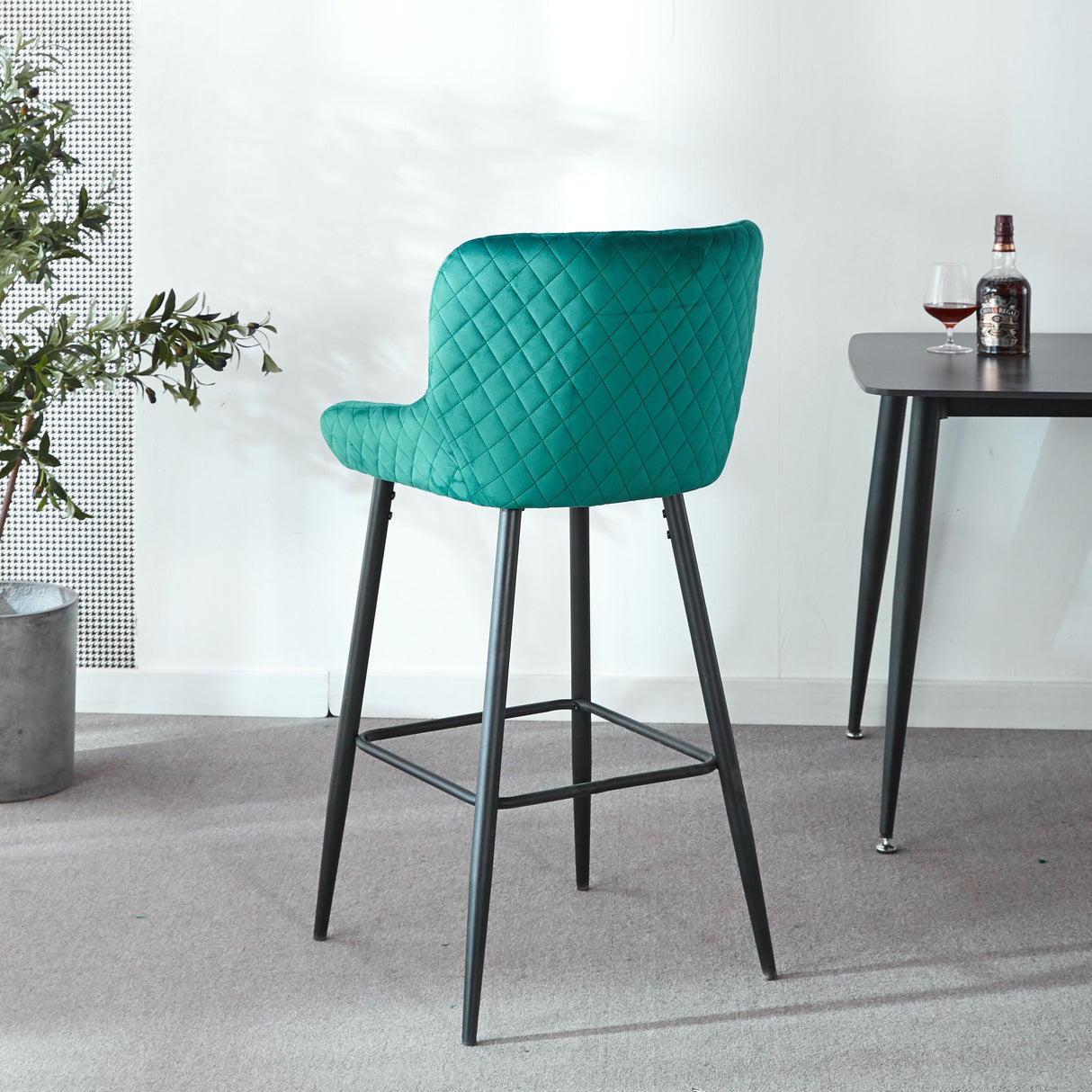 Ergonomic Counter Height Bar Stool (Set of 2)