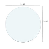 Round Tempered Glass Table Top