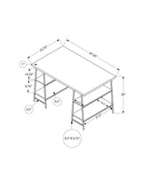 Computer Desk For Home Office, Laptop, Storage Shelves, Contemporary & Modern
