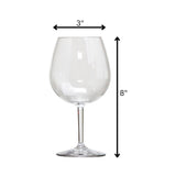 Leadingware Plastic Wine Glasses (Set of 4), Unbreakable Bpa Free Tritan 23Oz - Clear