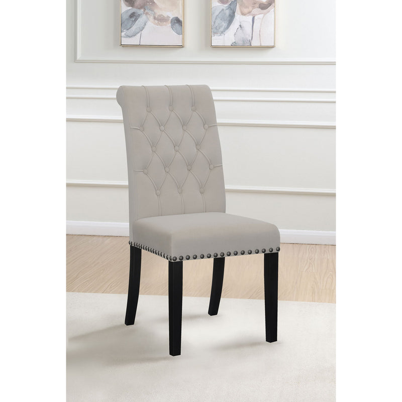 Tufted Rolled Backrest Side Chairs (Set of 2)