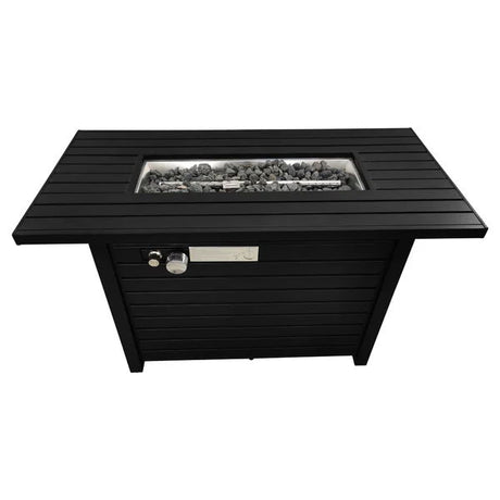 Propane Outdoor Fire Pit Table With Lid Versatile Fuel Options